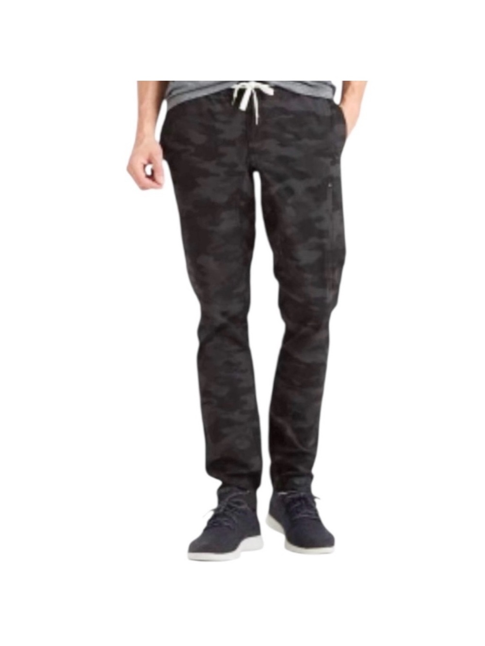 Vuori Ripstop Climber Pant Mens Charcoal Camo Excellent Hiking Jogger Drawstring